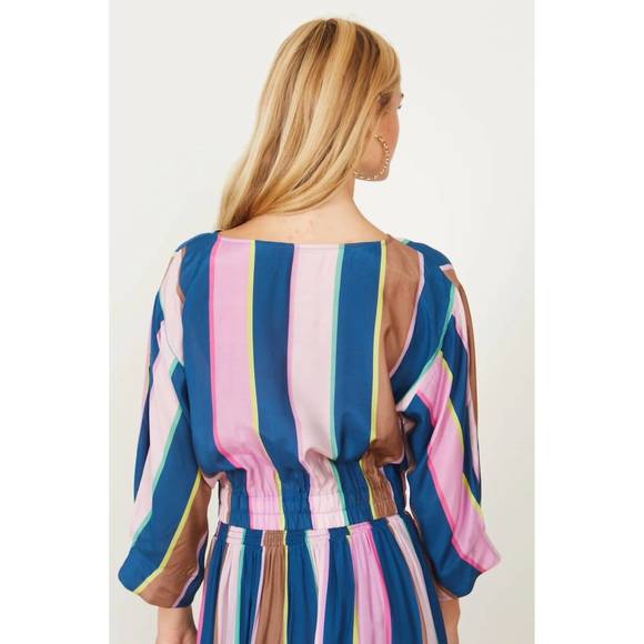 NEW CABALLERO remi cabana stripe top in cabana stripe - Picture 2 of 4